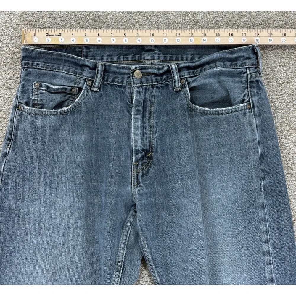 Levis 559 Jeans Mens 36x31* Blue Relaxed Straight Workwear Loose Soft Distressed